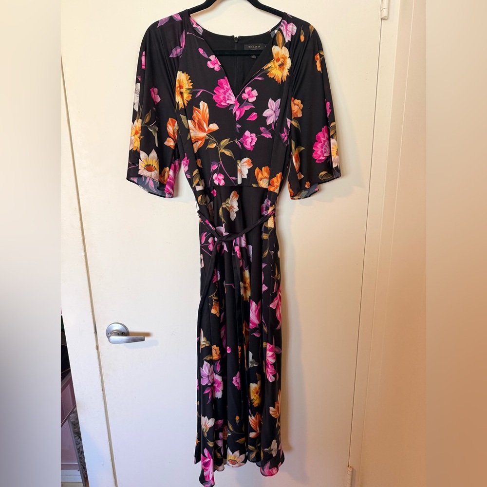 Ted Baker "OSSIEE" Rhubarb Print Tea Dress